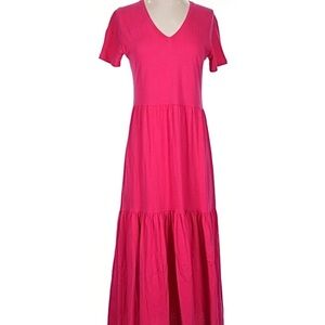 J. Crew Vibrant Pink Maxi Dress